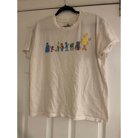 T-shirt Homme Sesame Street Keep Calm Eat Cookies Bleu - 100% Coton, Taille XL